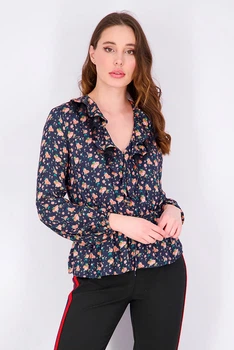 Блуза Mango XS Темно-синий 61015011_18