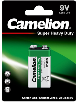 Батарейка Camelion 6F22-BP1G Green 1 шт
