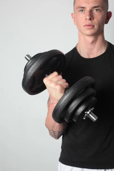 Гантелі SportCorp Чавунні 2x16 кг CH32 з порошковим фарбуванням
