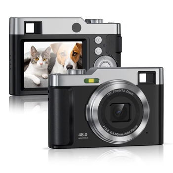 Цифровой фотоаппарат Benjie DC02 1080P 64GB 2.4" 48мп камера чёрный