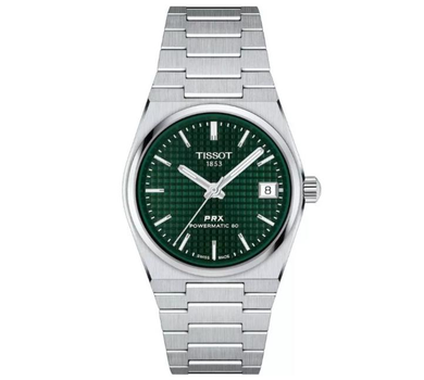 Женские часы Tissot PRX 35 mm T137.207.11.091.00 Green