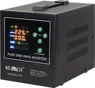 ДБЖ Kemot PROsinus-500-LFP4 300 Вт/500 ВА Black (URZ3404-LFP4)