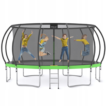 Батут 4FIZJO PRO 16FT 496 см (P-5907739319241) Black/Green