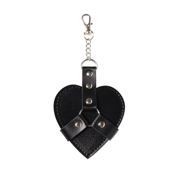 Брелок на карабине для ключей Art of Sex Chained Heart Черный Универсальный ( SX2243 )