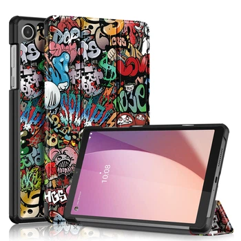 Чехол Slim Smart Cover с подставкой и автосном для планшета Lenovo Tab M8 (4th Gen) 8" TB-300XU / TB-300FU (Граффити)