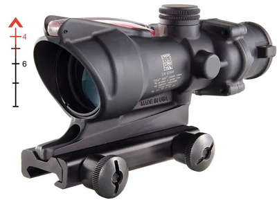Прицел Trijicon ACOG 4x32 сетка .223 Red Chevron/RMR Type 2 3.25 MOA FDE