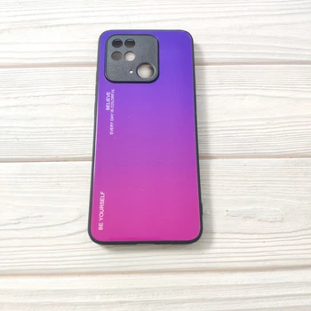 Чехол Gradient для Xiaomi Redmi 10C Purple-rose
