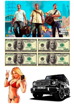 Вафельная картинка GTA