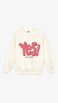 Свитшот с принтом для девочки Deniz 13215 122 см Молочный shop (2000990932037)