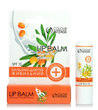 Бальзам для губ Colour Intense LIP BALM HEALTHY THERAPY Молоко та обліпиха живильний (4823083016227) shop (4823083016227)