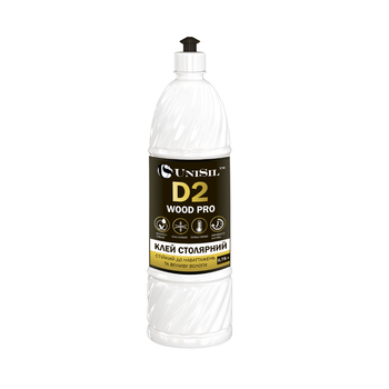Столярный клей PVA WOOD PRO-D2 ТМ «UniSil» 0.75л