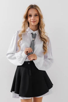 Сорочка однотонна для дівчинки Vio Faloni 3308 152 см Білий (2000990495020D)(SC) shop (2000990495020)