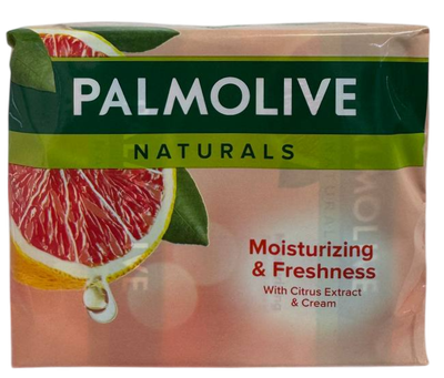 Твёрдое мыло Palmolive Naturals с цитрусовым ароматом и кремом, 4х90г