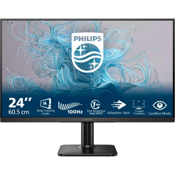 TFT 23.8" Philips 24E2N1100LB, VA, 100 Гц, VGA, HDMI, черный