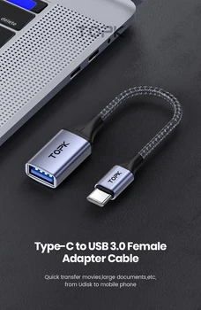 Перехідний кабель Туре-С - USB 3.0 Female