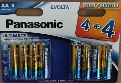 Батарейка PANASONIC LR6/AA EVOLTA ULTIMATE LONGEST LASTING 8 шт