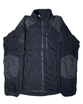 Флис кофта с усиленными вставками, Black, XL