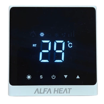 Терморегулятор Alfa Heat Smart Wi-Fi Білий