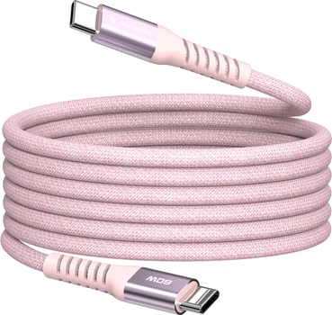 Магнитный кабель питания и синхронизации Verbatim 60 Вт, USB-C–USB-C, 120 см Розовый (31853)