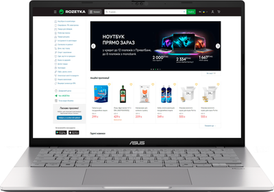 Ноутбук ASUS VivoBook S14 M3407HA-LY018 (90NB16E2-M000P0) Cool Silver