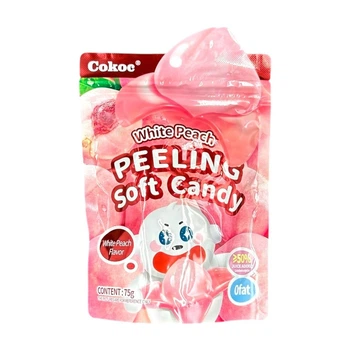 Жувальні цукерки Cokoc Peelable Gummies White Peach 60 грам