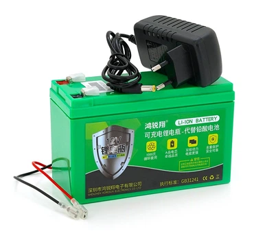 Аккумуляторная батарея литиевая QiSuo QS12014A 12V 14Ah Li-ion 18650, + зарядное 12,6В 2А