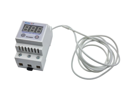 Терморегулятор цифровой универсальный AC220V M149DT 8.5KW Radio-KIT в DIN корпусе