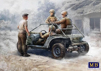 Збірна модель 1/35 Фігури "Серія російсько-української війни. Літо 2024. Українська піхота. Курська область" MasterBox 35247