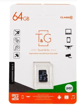 Карта памяти Touch & Go 64GB microSDXC (UHS-1) Class 10