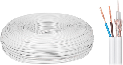 Kabel koncentryczny Elektrokabel YWDXek 75-0.59/3.7 K-60 + 2x0.5mm 100 m White (5901436726760)