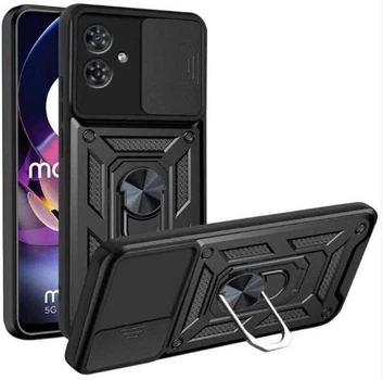 Протиударний чохол Armor Ring + захиcт камери для Motorola Moto G54 та G54 Power Simon case чорний