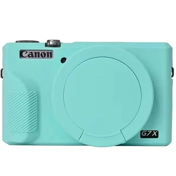 Чехол для фотокамеры Canon g7x Mark III Силиконовый Бирюзовый