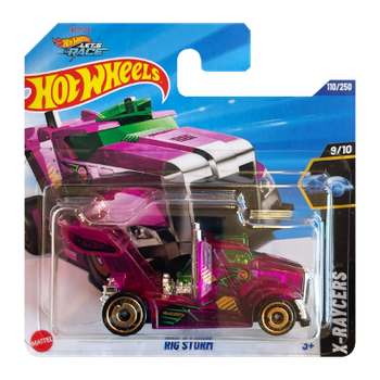 Машинка Базова Hot Wheels Rig Storm Netflix Treasure Hunts X-Raycers 1:64 JBC24 Purple
