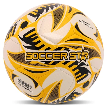Мяч футбольный размер №5 Soccer Star To-Town Hybrid 4508 White-Yellow