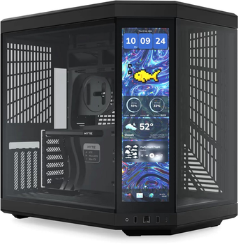 Корпус Hyte Y70 Touch Infinite Black Mid-Tower E-ATX with PCIE 4.0 cable (CS-HYTE-Y70TTI-BB)