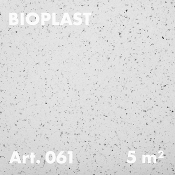 Жидкие обои Bioplast Арт. 061, 1кг, 5 м², целлюлозное волокно, белый (белый с вкраплением)