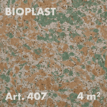 Жидкие обои Bioplast Арт. 407, 1кг, 4 м², целлюлозное волокно, зеленый (желто-зеленый микс)