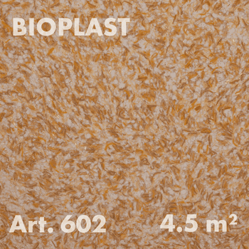 Жидкие обои Bioplast Арт. 602, 1кг, 4.5 м², целлюлозное волокно, желтый (желто-бежевый)