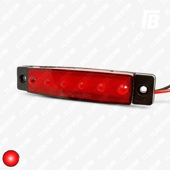 Габаритный огонь или стоп-сигнал светодиодный (LED) 96 мм * 20 мм SMD 2835*06 красный корпус (красный)