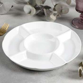 Менажница фарфоровая 24,5 см Stenson MC2645-10