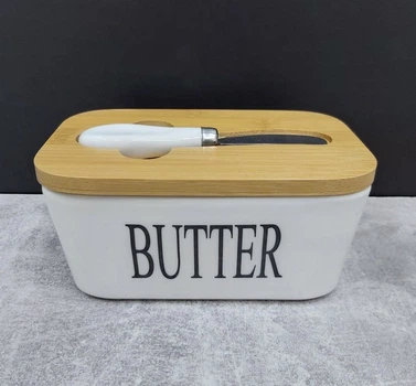 Масленка c ножом "Butter" 0480/O8030-144