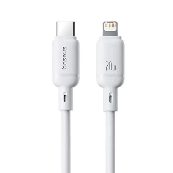Кабель Baseus Silky Series Fast Charging Cable Type-C to iP 20W 1m White