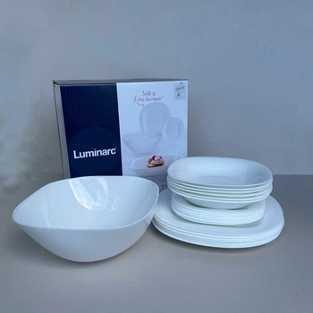 Сервиз столовый 19 предметов Luminarc Carine White V8304