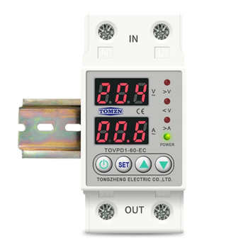 Захисне реле напруги Tomzn 63А (TOVPD1-60-EC) 140-300В