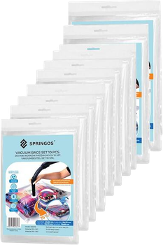 Набір вакуумних пакетів Springos прозорих 10 шт (ZES5907719453477)