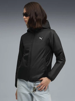 Куртка демисезонная короткая с капюшоном женская Puma Outerwear Essentials 68838301 XXS Black (4069157417174)