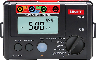 Тестер сопротивления изоляции (мегаомметр) UNIT UT-526