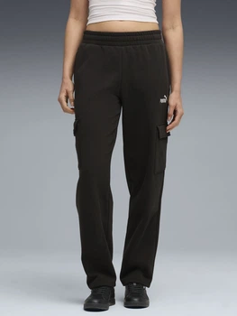 Спортивные штаны на флисе женские Puma Essentials Foundation 69070301 M Black (4069157447096)