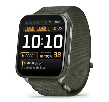 Смарт-часы GARMIN Venu X1 Moss with Titanium Caseback and Moss ComfortFit Nylon Band (010-02980-01/03)