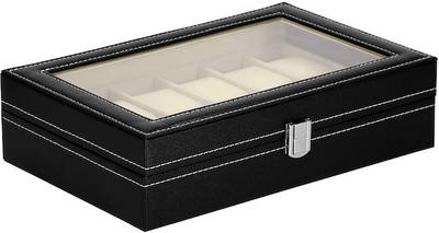 Шкатулка для годинників Springos HA1058 чорна 30 x 20 x 8 см (5907719433295)